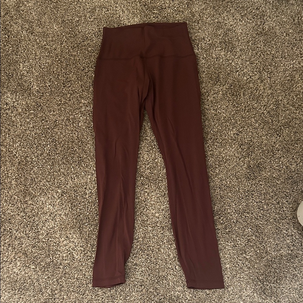Crz Yoga High-Waisted Brown Leggings size small